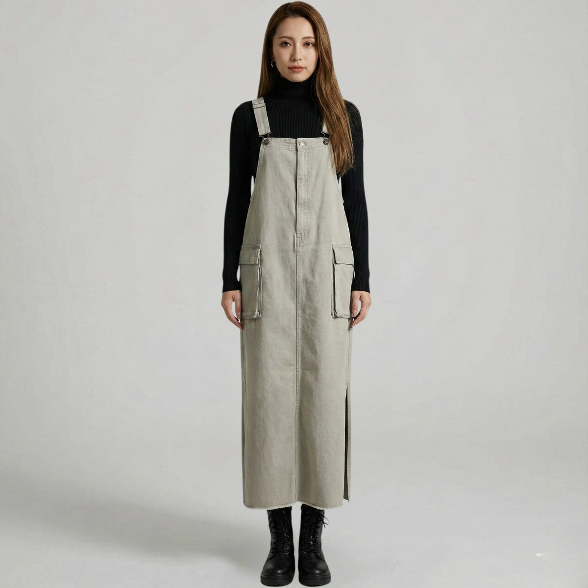 Gardaly Meadow Relaxed Pinafore with Side Slits