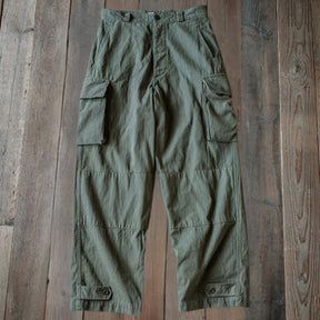 M-47 Herringbone Field Trousers – French Army-Inspired Reproduction, Linen-Lined