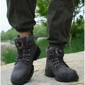 Gardaly | Men’s TorqueLock™ Waterproof Safety Boots – Steel Toe, Kevlar Midsole & Quick-Adjust Dial