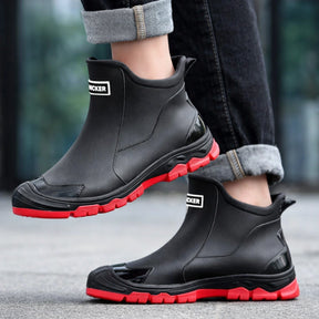 Unisex Short Wellington Rain Boots – Extra-Wide Size Range, Reinforced Build &amp; Non-Slip Grip