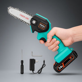 CutMaster™ – Portable Battery-Powered Chainsaw