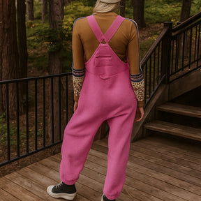 Gardaly Thermal Fleece Overalls with Zip Pockets