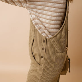 Gardaly Cosy Corduroy Loosened Overalls