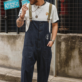 Gardaly Dockyard Navy Retro Overalls