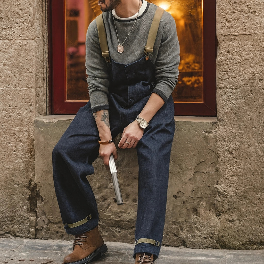 Gardaly Dockyard Navy Retro Overalls