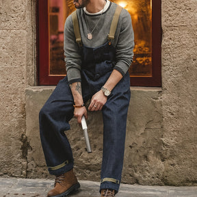 Gardaly Dockyard Navy Retro Overalls