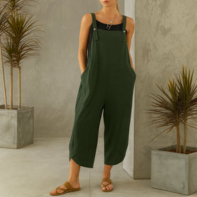 Gardaly Button-Front Casual Overalls Jumpsuit