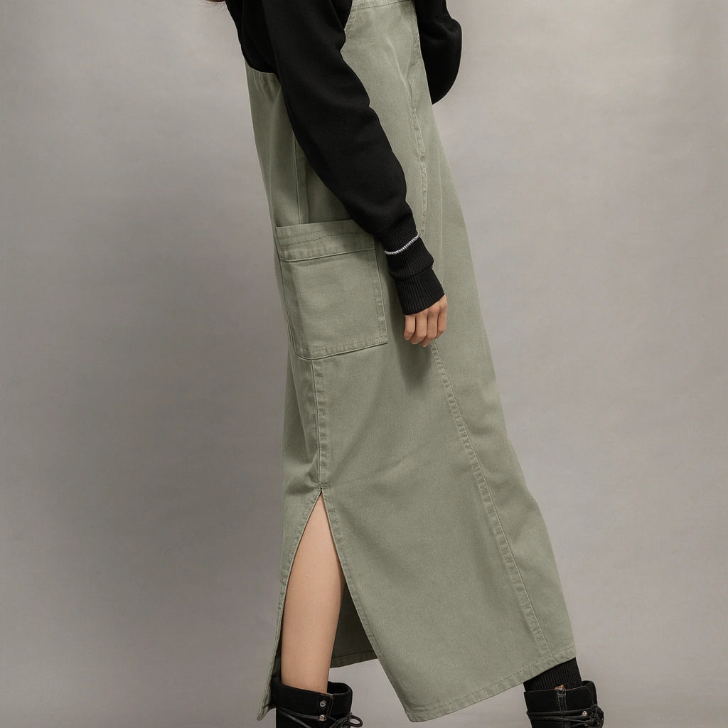 Gardaly Meadow Relaxed Pinafore with Side Slits