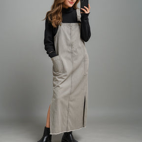 Gardaly Meadow Relaxed Pinafore with Side Slits