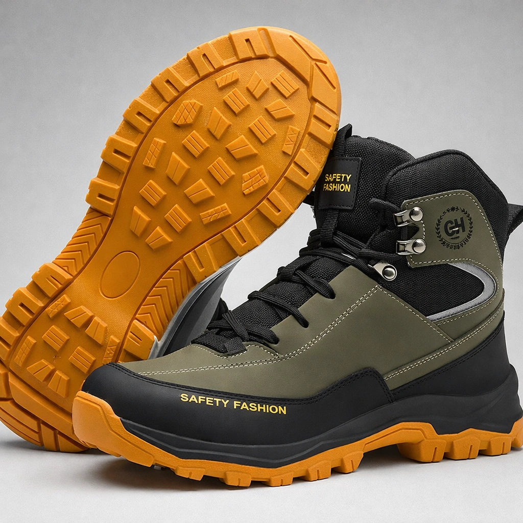 Gardaly | Men’s ForgeGuard™ Steel-Toe Work Trainers – Waterproof, Puncture-Resistant & Built for Site Days