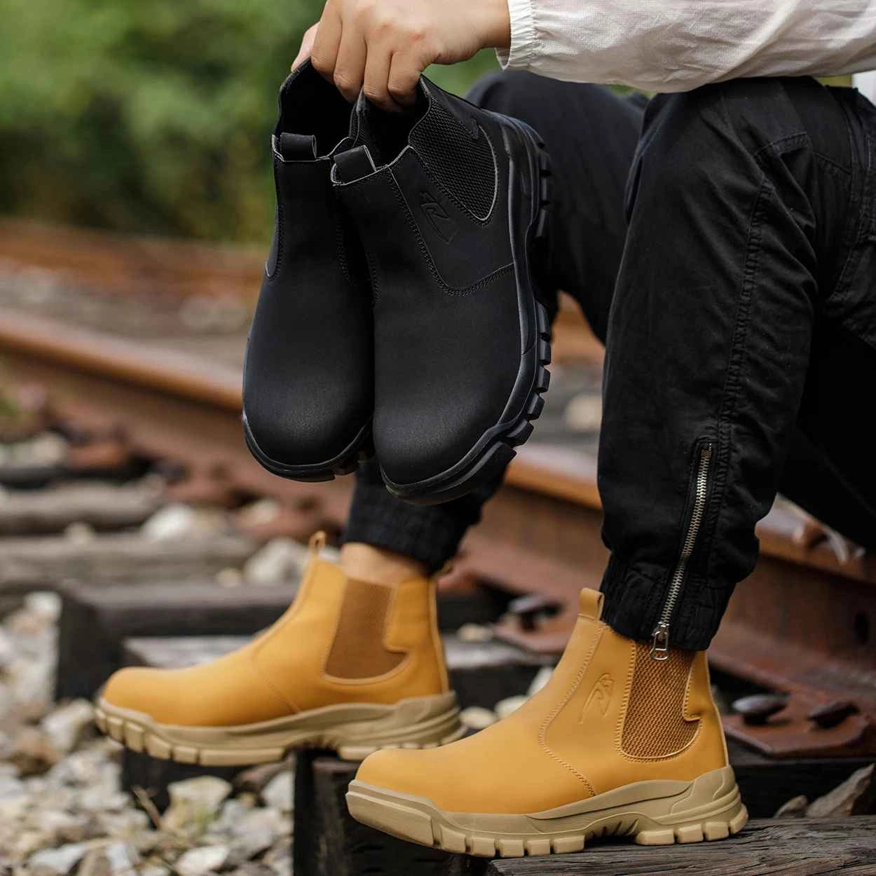 Gardaly | Men’s WeldSafe™ Steel-Toe Work Trainers – Waterproof, Puncture-Resistant & Spark-Resistant