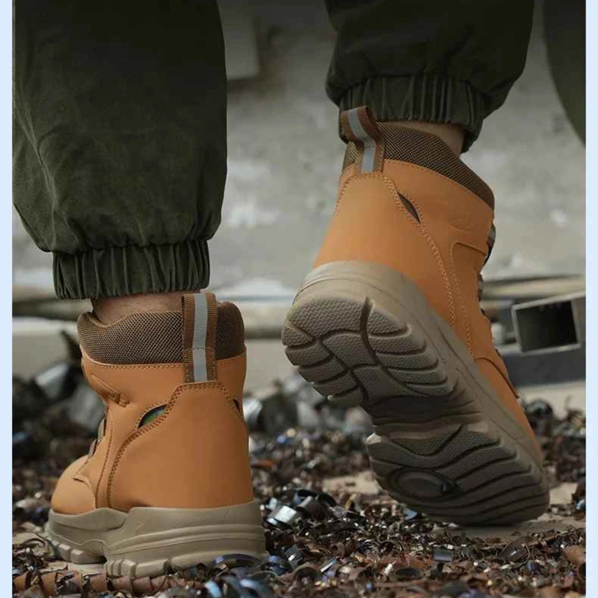 Gardaly | Men’s TorqueLock™ Waterproof Safety Boots – Steel Toe, Kevlar Midsole & Quick-Adjust Dial