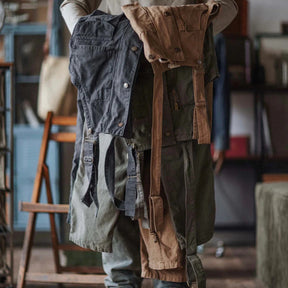 Gardaly Easy-Drape Canvas Overalls