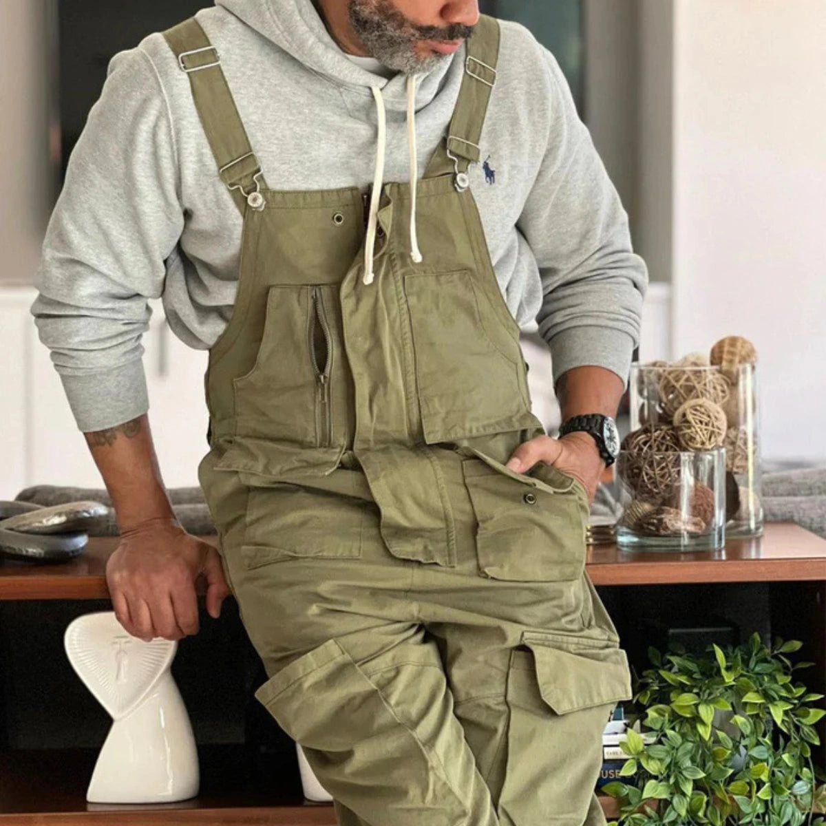 Gardaly Easy-Drape Overalls