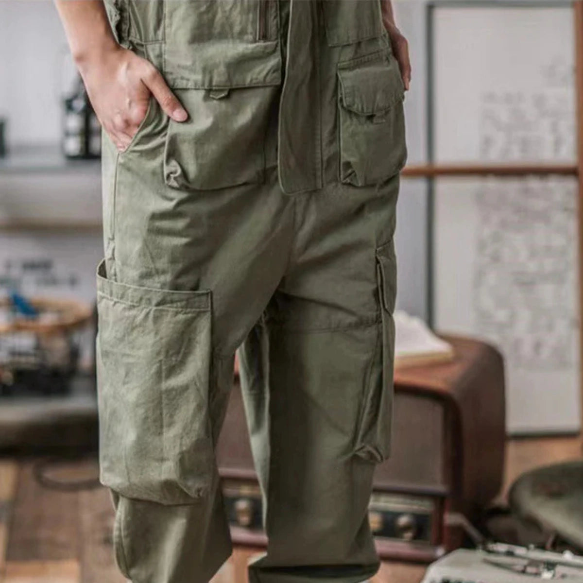 Gardaly Easy-Drape Overalls