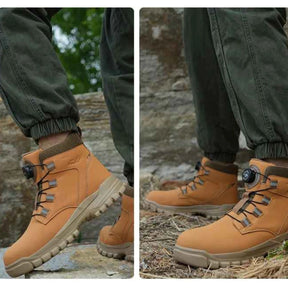Gardaly | Men’s TorqueLock™ Waterproof Safety Boots – Steel Toe, Kevlar Midsole & Quick-Adjust Dial