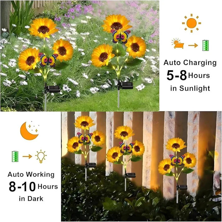 Gardaly - Solar SunFlower™ LED Lights