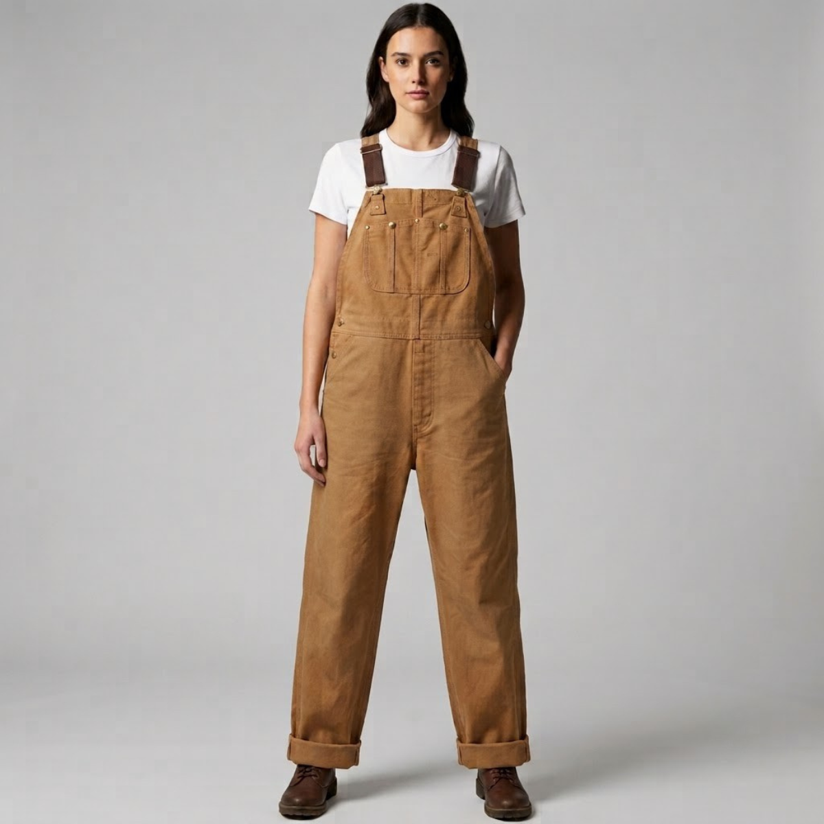 Gardaly Ridge Duck Canvas Bib Dungarees