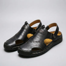 Gardaly | Men's High Quality Soft Leather Casual Sandals - CloudWay™