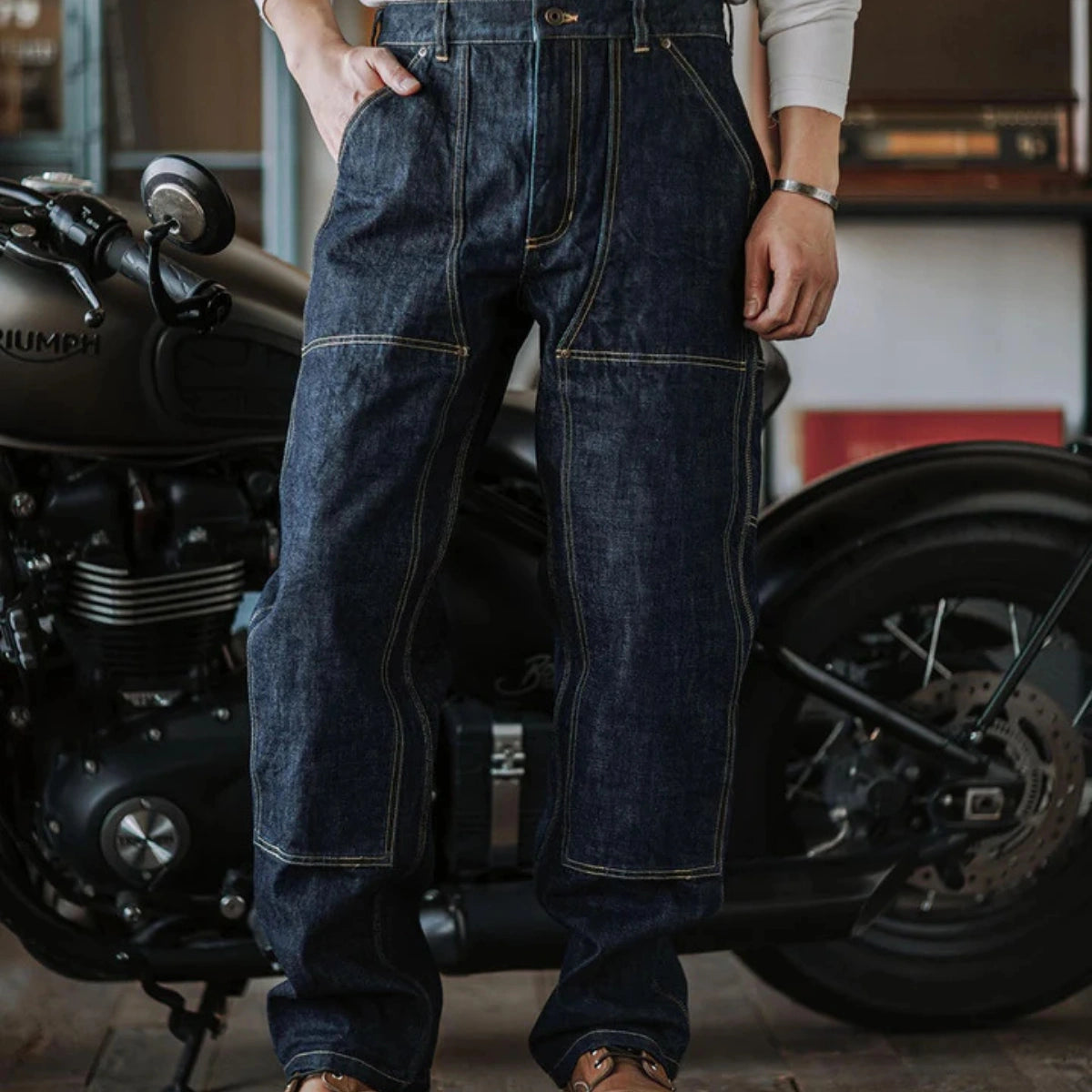 Selvedge Carpenter Jeans – Heavyweight Japanese Denim, Built for Work and Wear