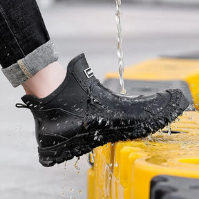 Unisex Short Wellington Rain Boots – Extra-Wide Size Range, Reinforced Build &amp; Non-Slip Grip