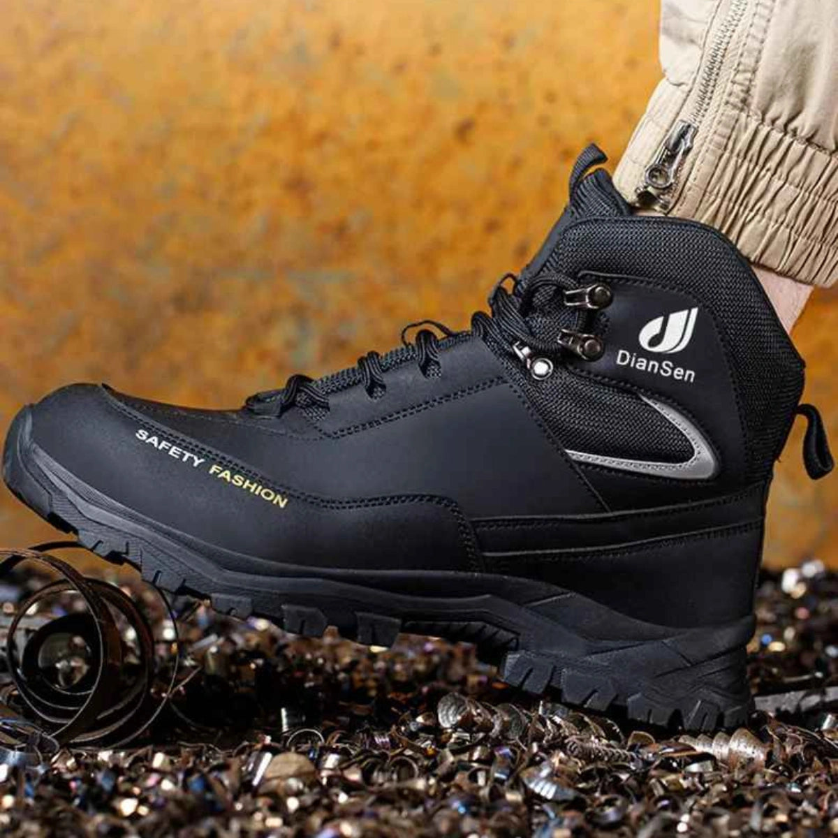 Gardaly | Men’s ForgeGuard™ Steel-Toe Work Trainers – Waterproof, Puncture-Resistant & Built for Site Days