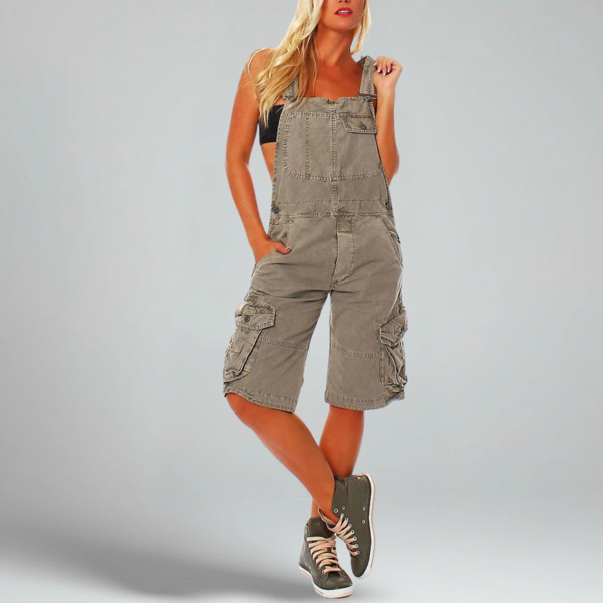 Gardaly Cargo Overall Shorts