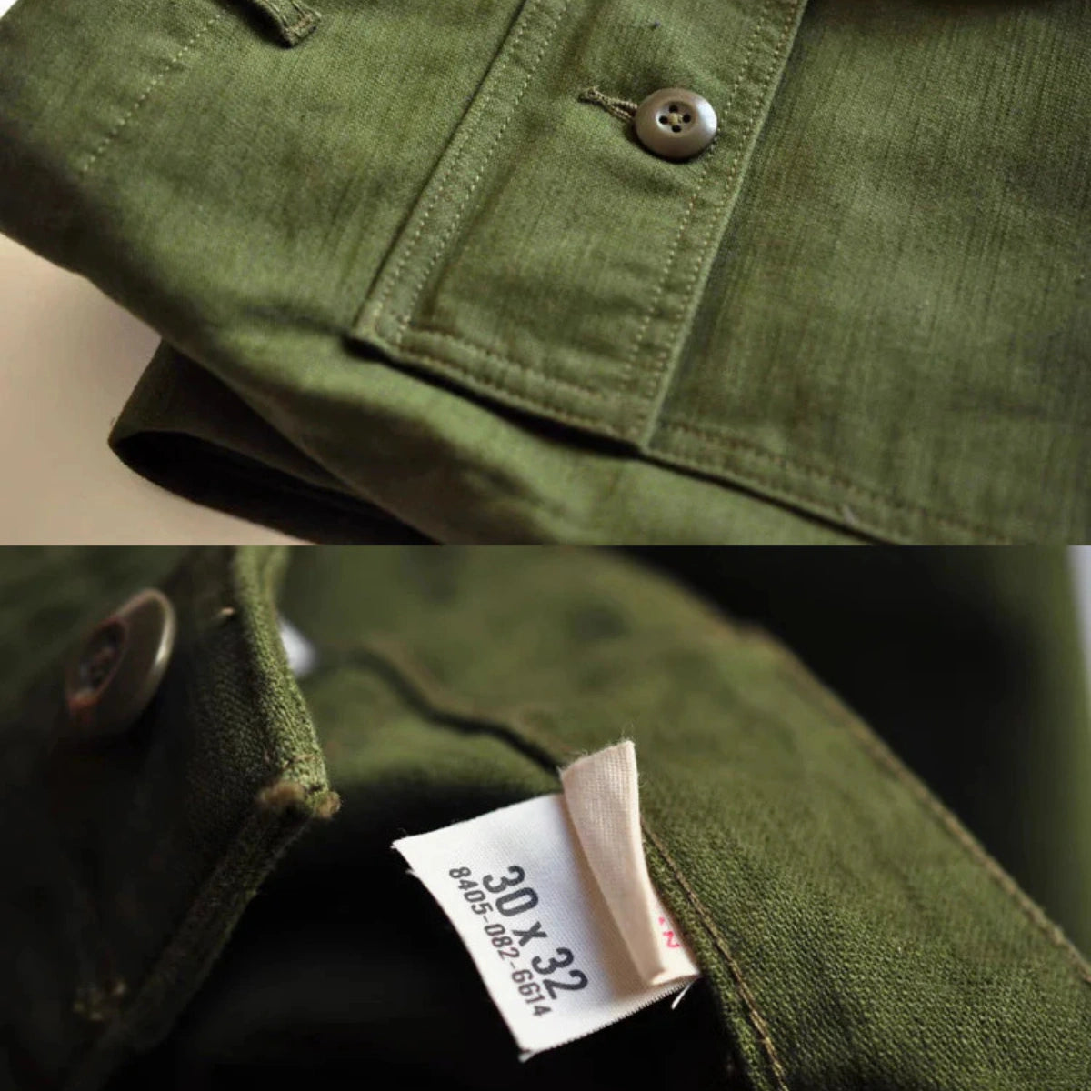 Men’s Straight-Leg Casual Trousers – Fatigue Style