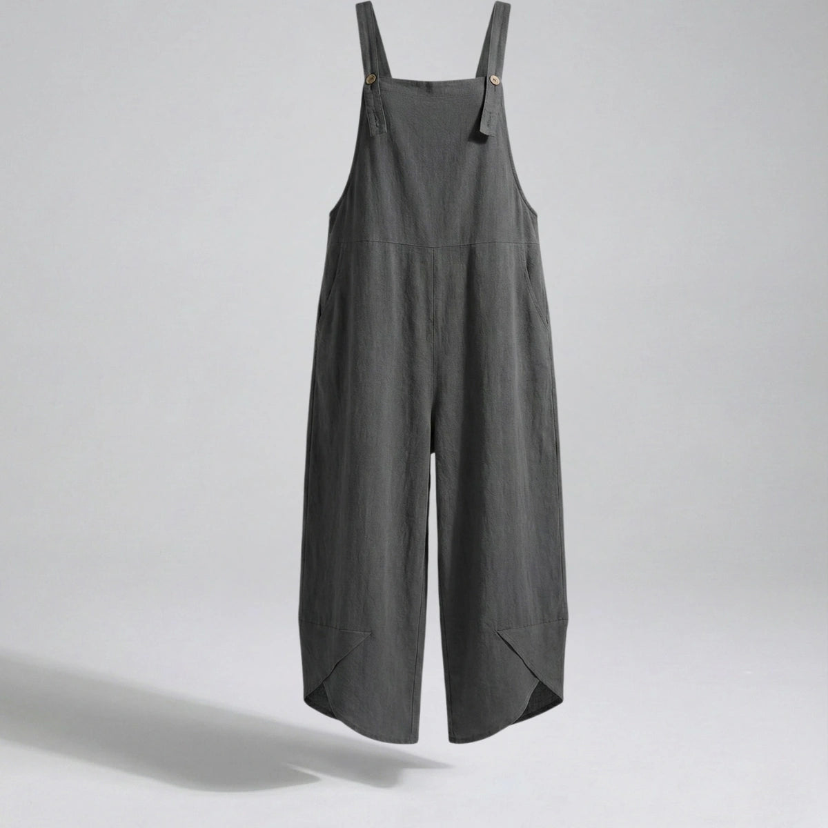Gardaly Button-Front Casual Overalls Jumpsuit