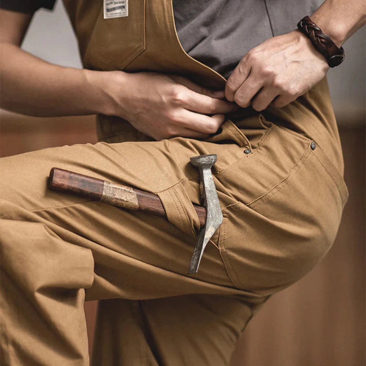 Gardaly Heath Duck Canvas Overalls