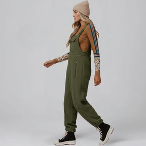 Gardaly Thermal Fleece Overalls with Zip Pockets