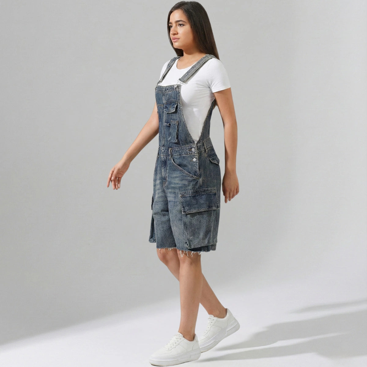 Gardaly Claire Overall Shorts