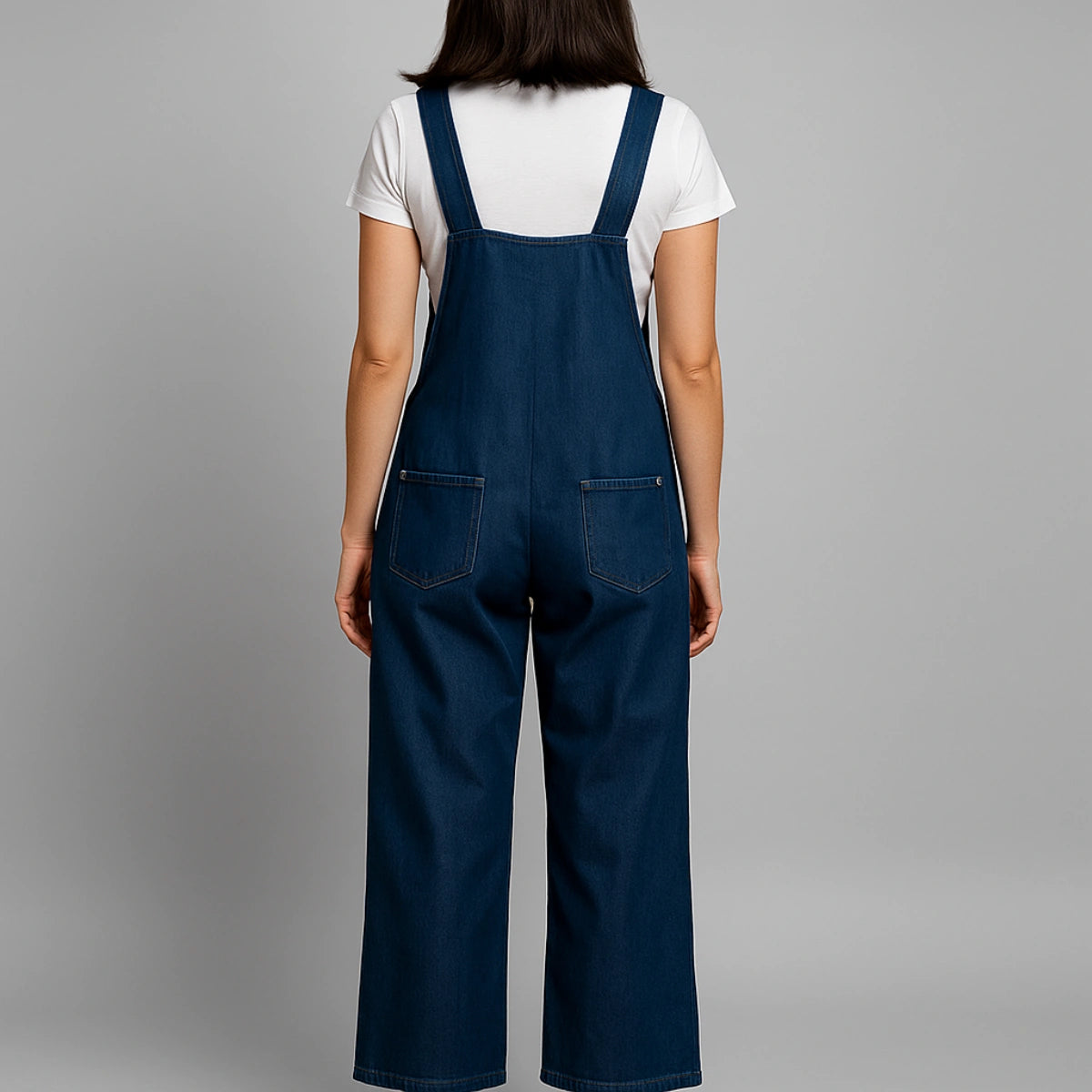 Gardaly Loosened Distressed Denim Overalls