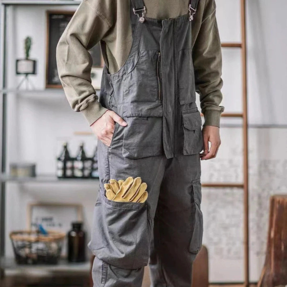 Gardaly Easy-Drape Overalls