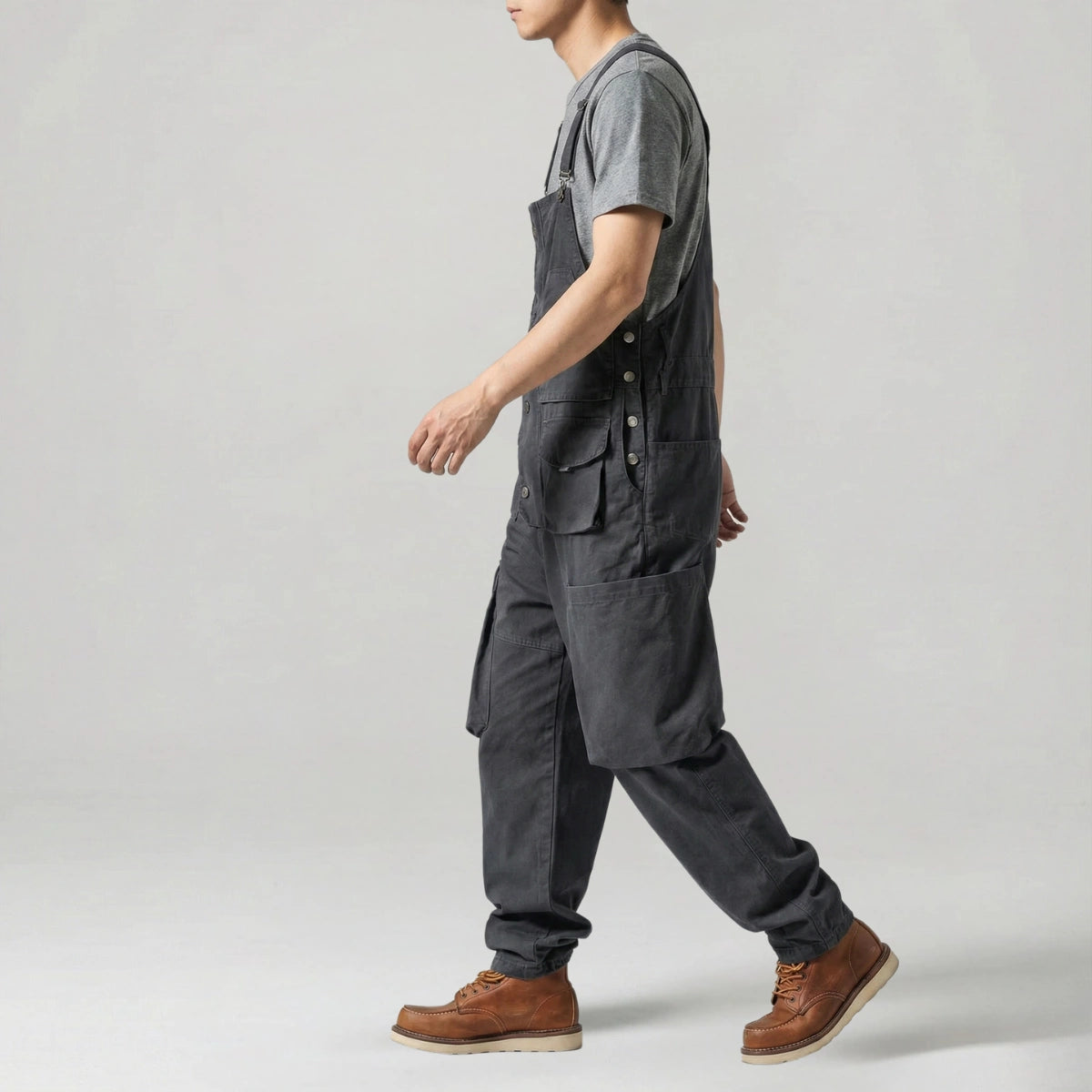 Gardaly Easy-Drape Canvas Overalls