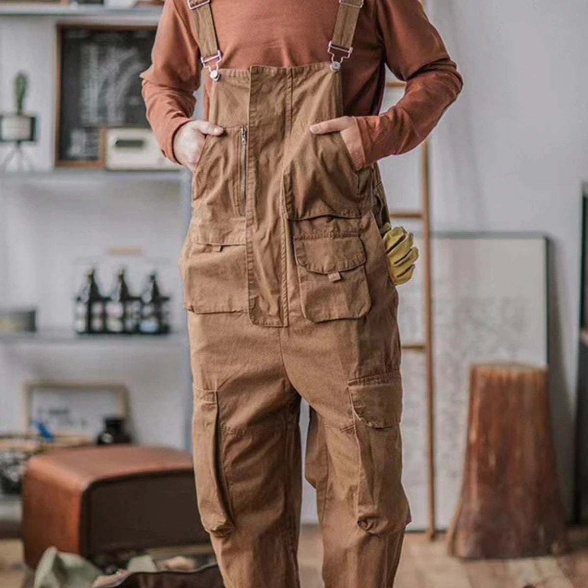 Gardaly Easy-Drape Overalls