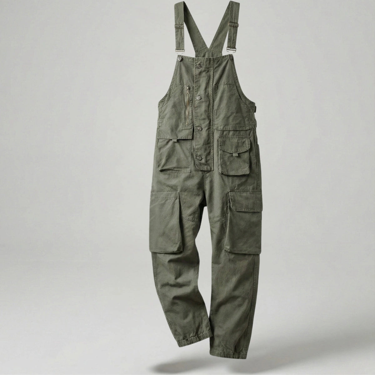 Gardaly Easy-Drape Canvas Overalls