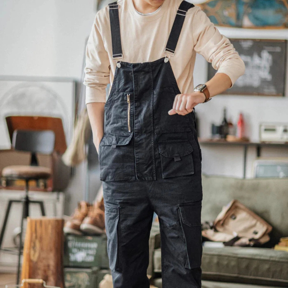 Gardaly Easy-Drape Overalls