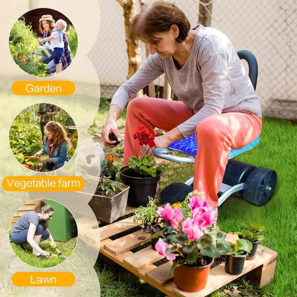RotoSeat™ | 360° Rotating Gardening Seat with Adjustable Height