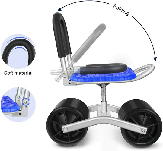 RotoSeat™ | 360° Rotating Gardening Seat with Adjustable Height