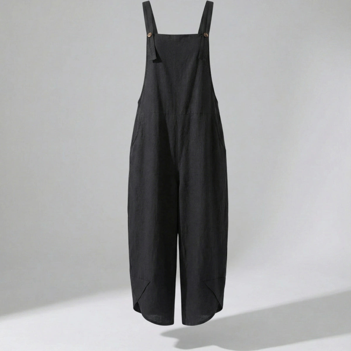 Gardaly Button-Front Casual Overalls Jumpsuit