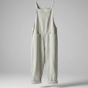Gardaly Striped Wide-Leg Overalls