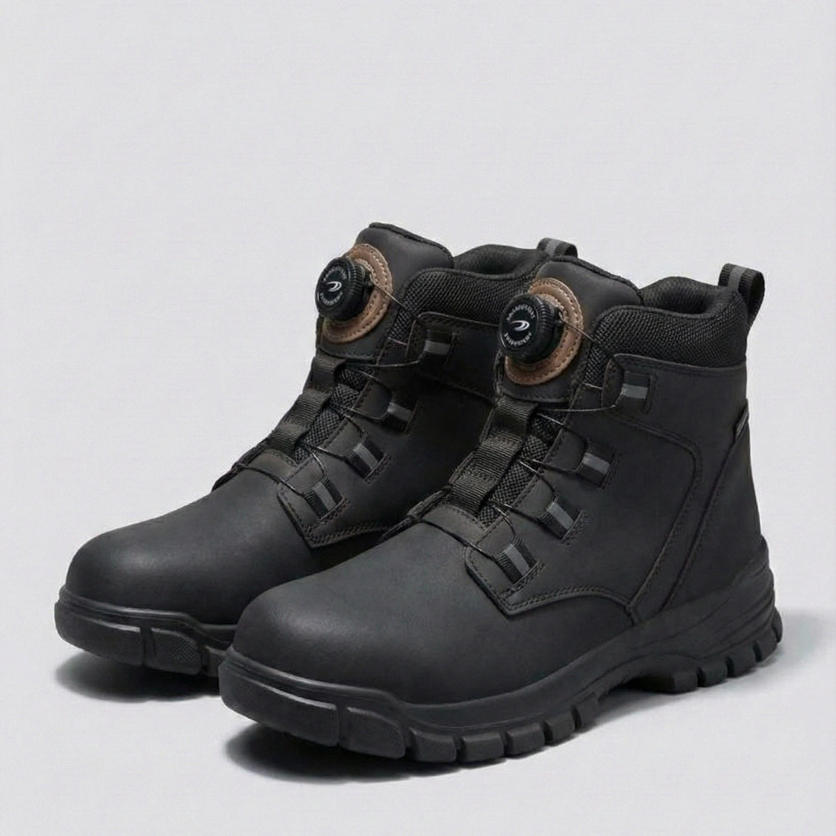 Gardaly | Men’s TorqueLock™ Waterproof Safety Boots – Steel Toe, Kevlar Midsole & Quick-Adjust Dial
