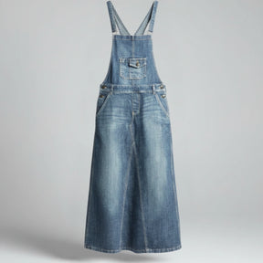 Gardaly Heritage Back-Split Denim Pinafore