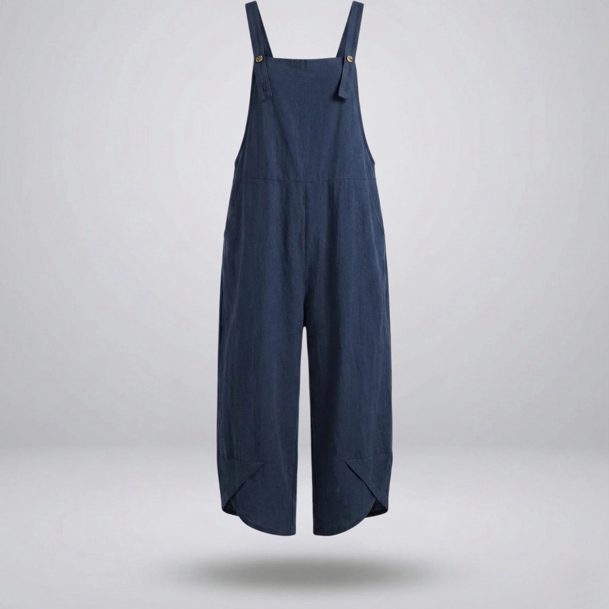Gardaly Button-Front Casual Overalls Jumpsuit