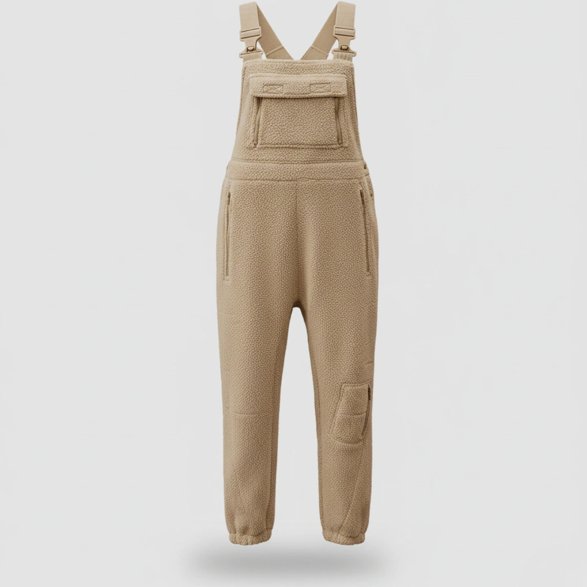 Gardaly Thermal Fleece Overalls with Zip Pockets