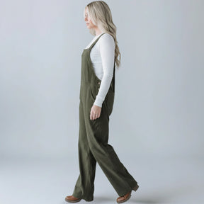 Gardaly Cosy Corduroy Loosened Overalls