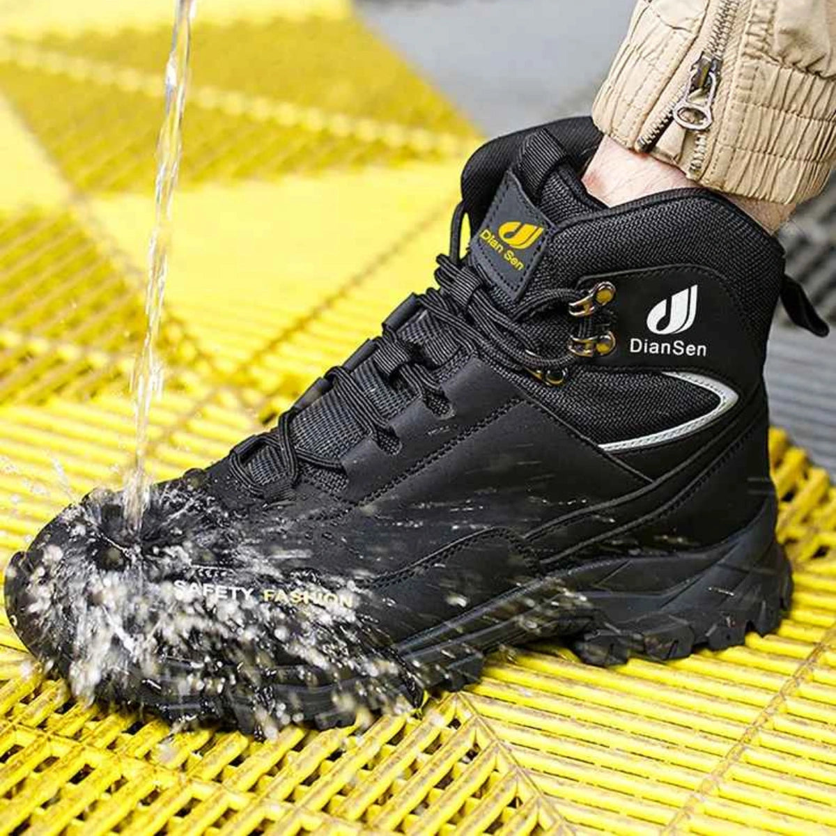 Gardaly | Men’s ForgeGuard™ Steel-Toe Work Trainers – Waterproof, Puncture-Resistant & Built for Site Days