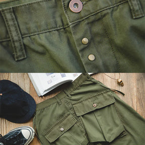 Men’s Cargo Trousers – Asymmetrical Pocket Design, Slim Fit