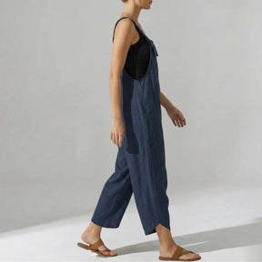 Gardaly Button-Front Casual Overalls Jumpsuit